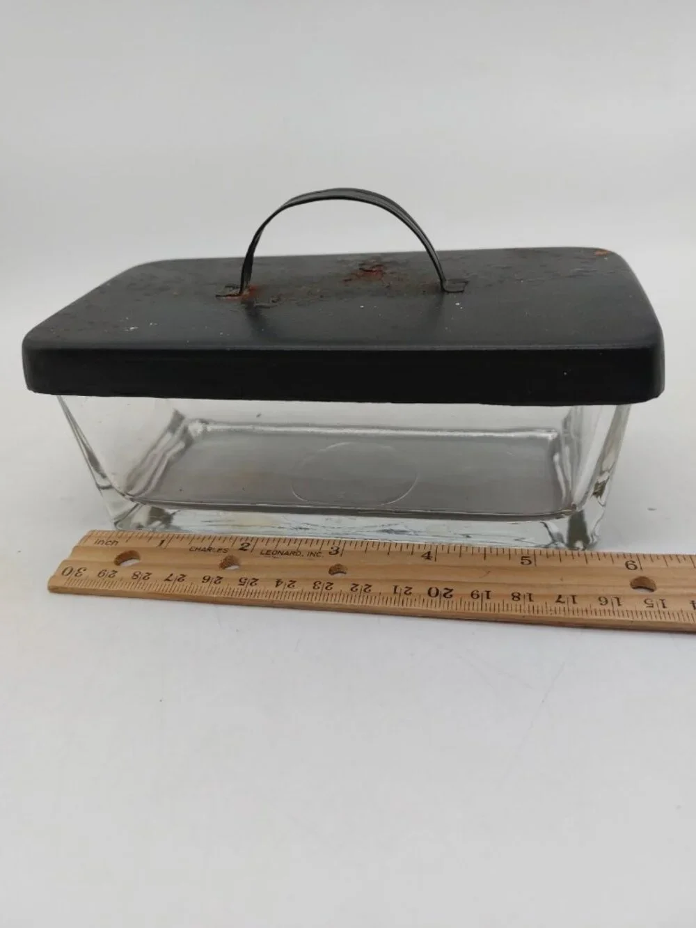 Glass Container Metal Lid With Handle Made In India Rectangle